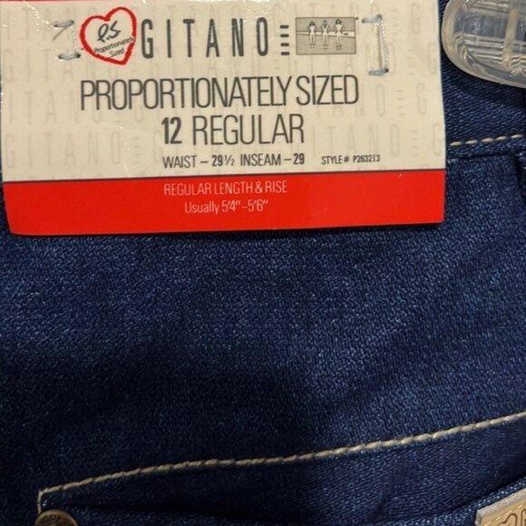 Vintage 80s Gitano high rise dark wash jeans size 12 nwt deadstock - Picture 4 of 11